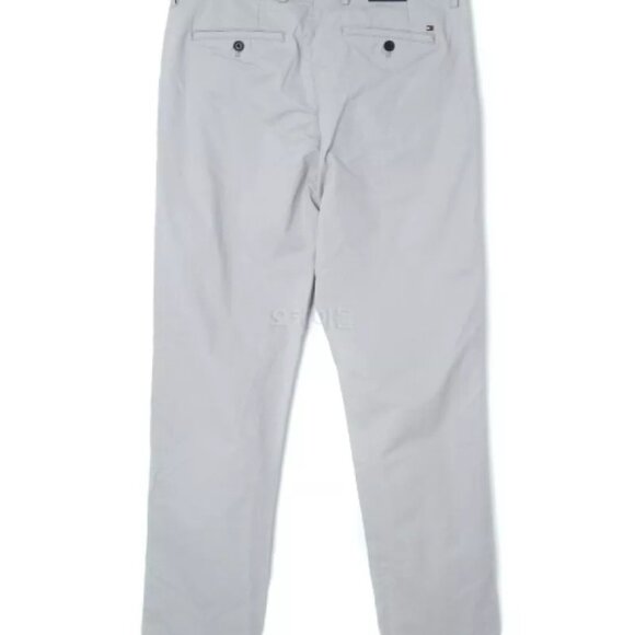Tommy Hilfiger Men TH Flex Custom-Fit Chino Pants Gray 33 X 30 #78C2340 - Picture 2 of 8